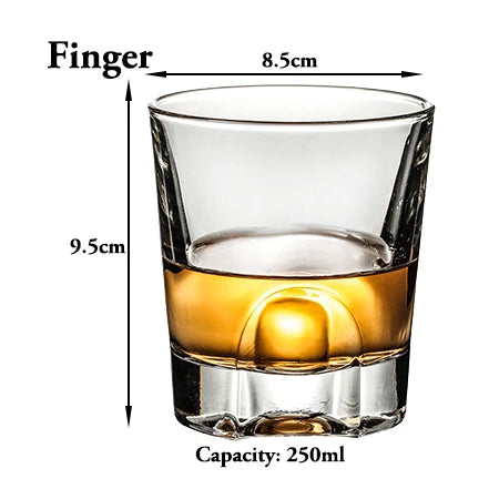 Geometric Whiskey Rocks Glass
