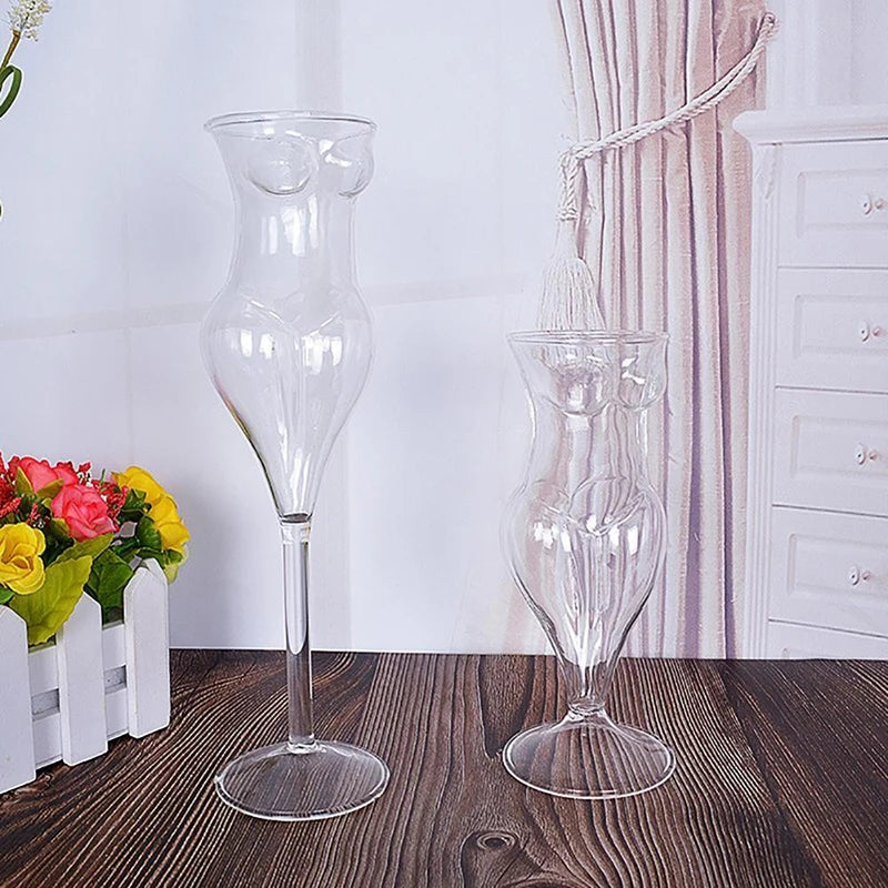 Sculptural Lady Cocktail Glass