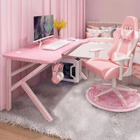 Pink Bamboo Gaming Desk