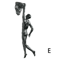 Rock Climber Wall Sculpture