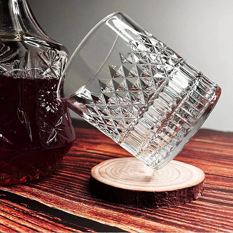 Geometric Whiskey Rocks Glass