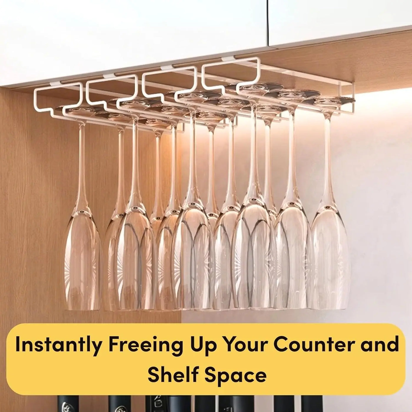 Under Cabinet Glass Holder