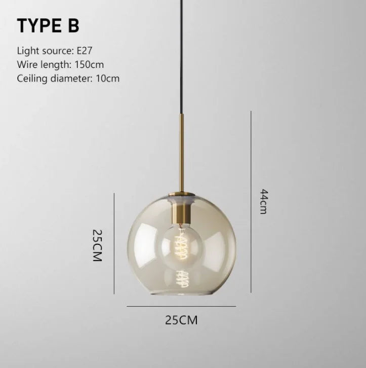 Nordic Glass Pendant Light