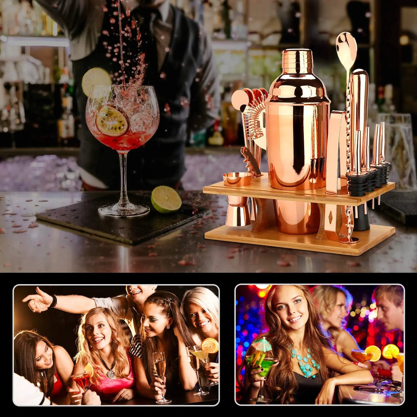 Sixteen Piece Bartender Kit