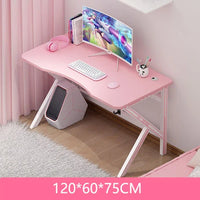 Pink Bamboo Gaming Desk