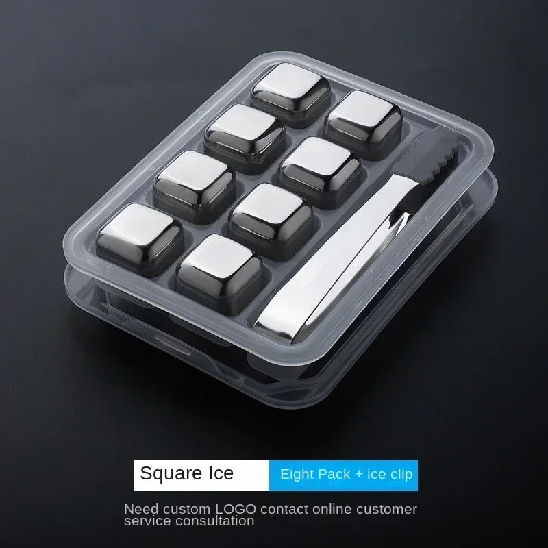 Reusable Stainless Whiskey Cubes