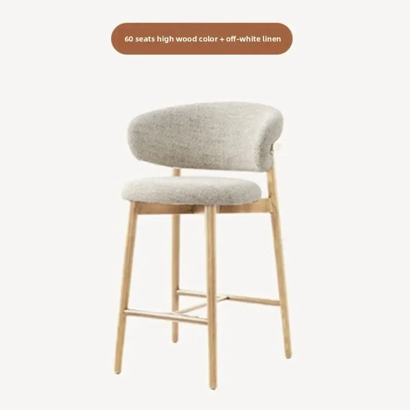 Nordic Cushioned Bar Chair