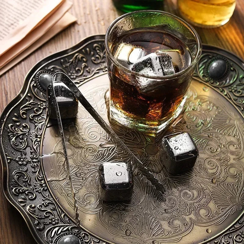 Reusable Stainless Whiskey Cubes