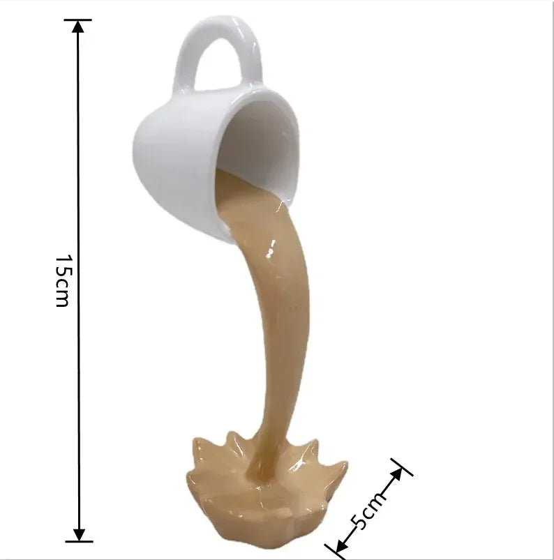 Floating Coffee Splash Sculpture