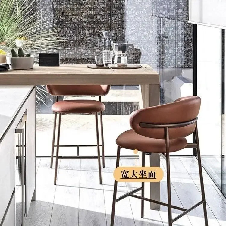 Nordic Cushioned Bar Chair