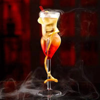 Sculptural Lady Cocktail Glass