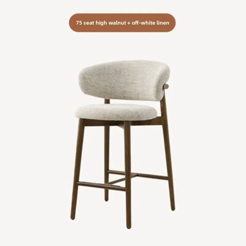 Nordic Cushioned Bar Chair