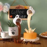 Floating Coffee Splash Sculpture