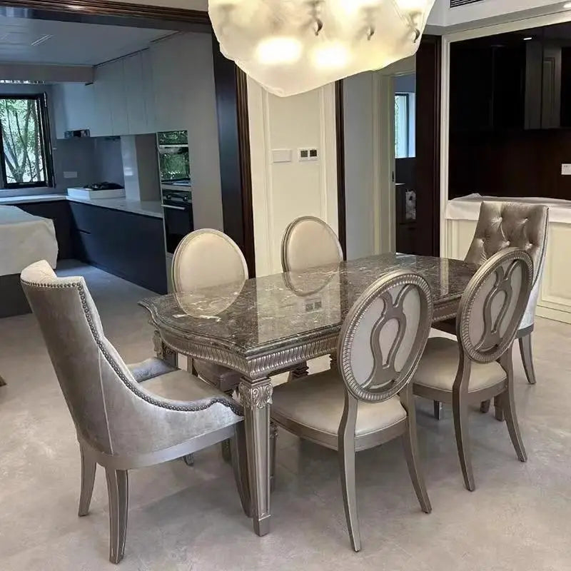 European Marble Dining Set