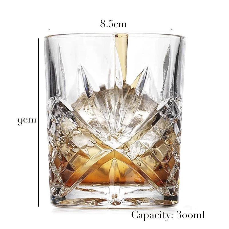 Geometric Whiskey Rocks Glass