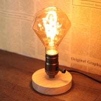 Vintage Wood Edison Lamp