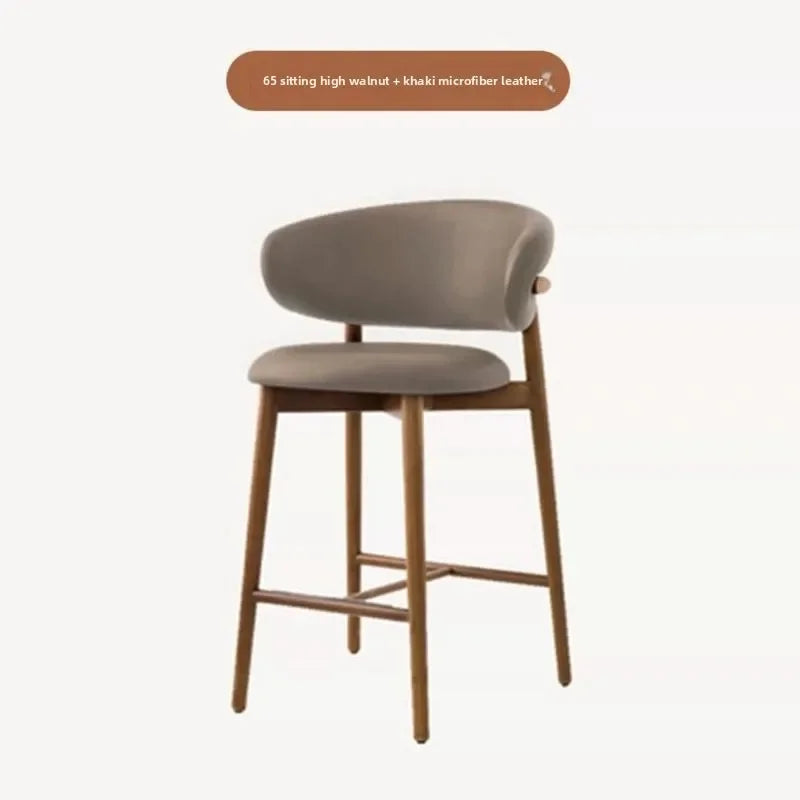 Nordic Cushioned Bar Chair