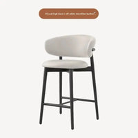Nordic Cushioned Bar Chair