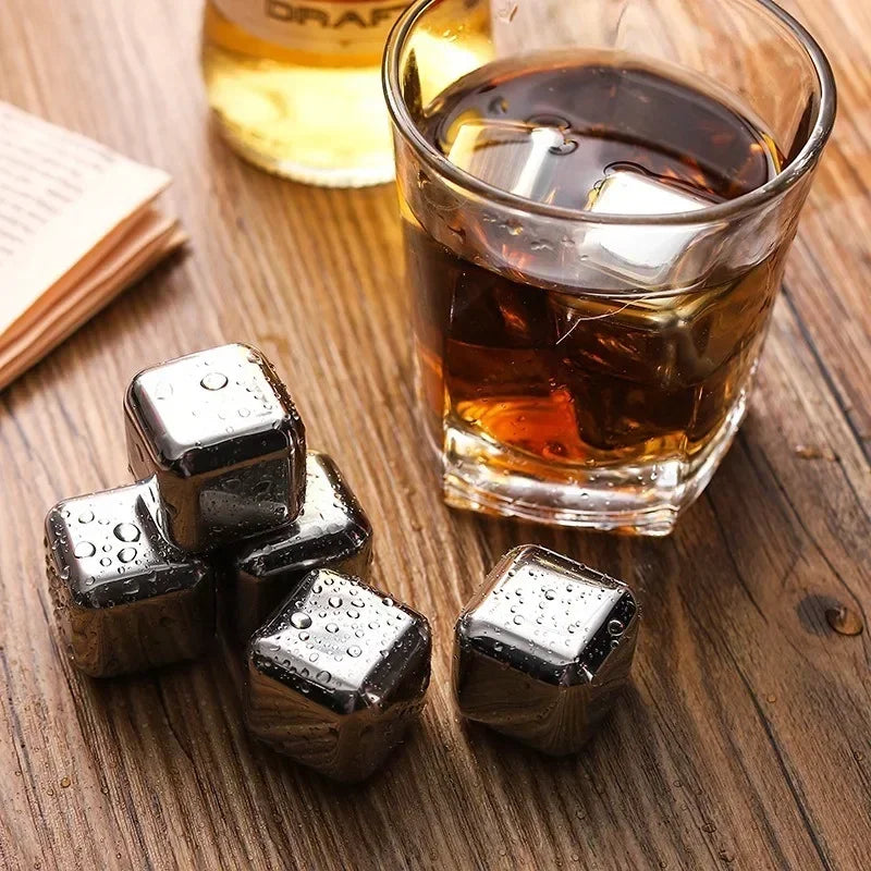 Reusable Stainless Whiskey Cubes