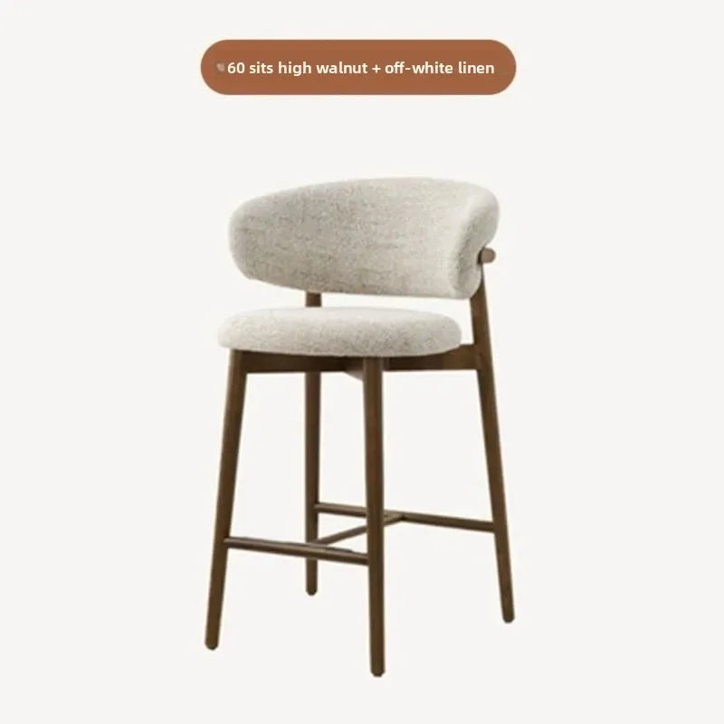 Nordic Cushioned Bar Chair