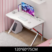 Pink Bamboo Gaming Desk