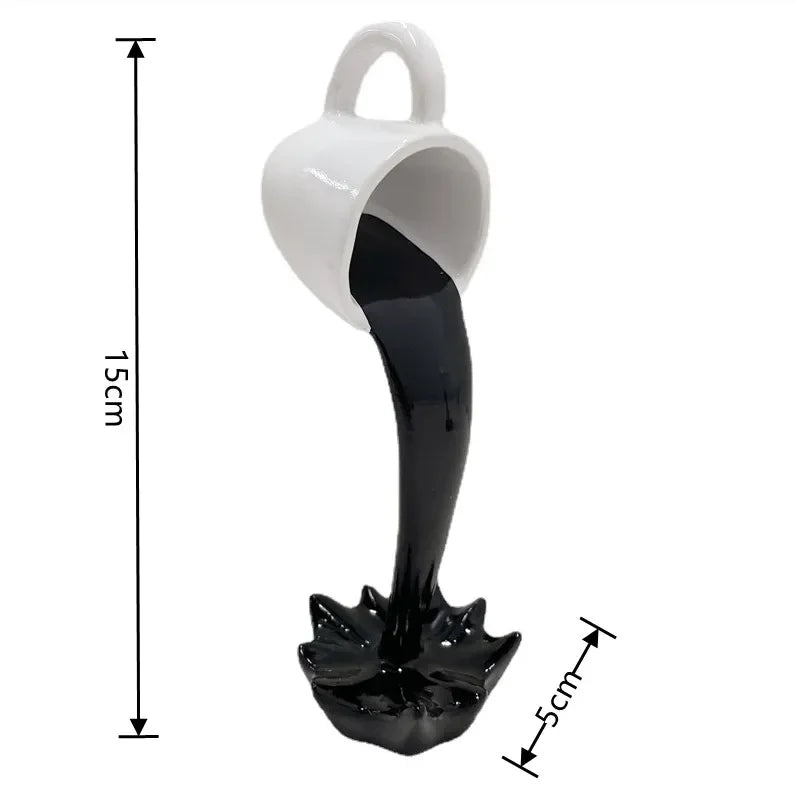 Floating Coffee Splash Sculpture