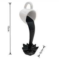 Floating Coffee Splash Sculpture