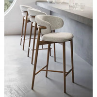 Nordic Cushioned Bar Chair