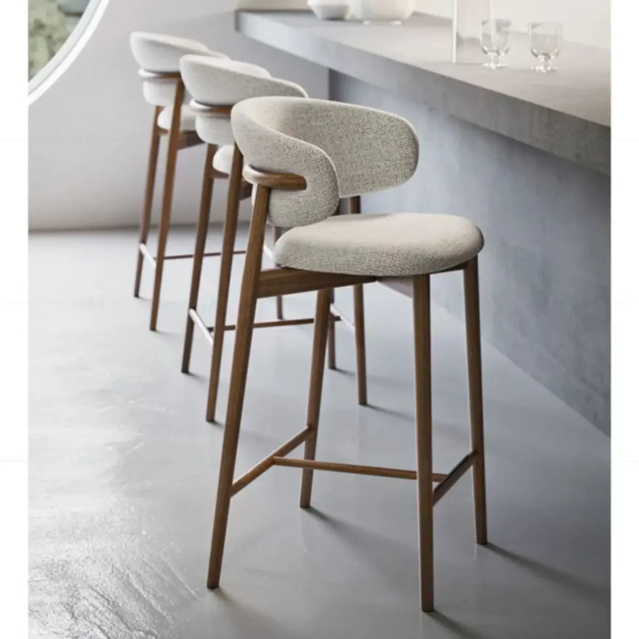 Nordic Cushioned Bar Chair