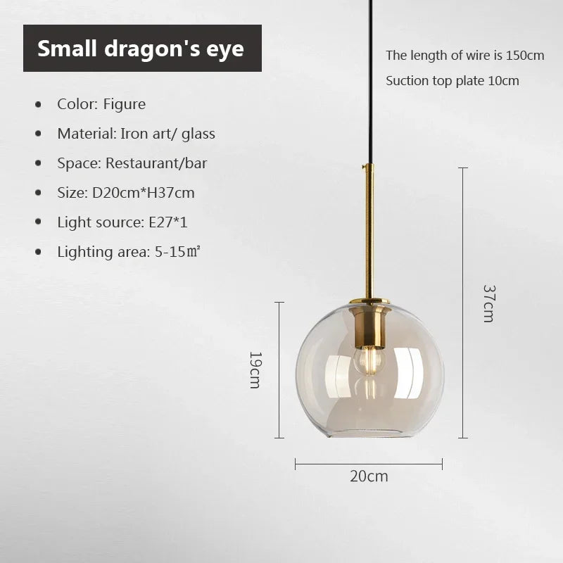 Nordic Glass Pendant Light