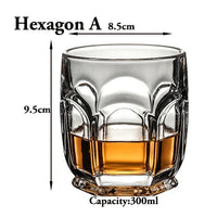 Geometric Whiskey Rocks Glass