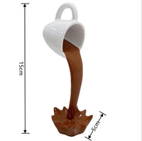 Floating Coffee Splash Sculpture