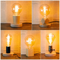 Vintage Wood Edison Lamp