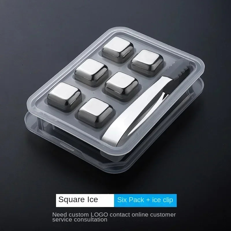 Reusable Stainless Whiskey Cubes