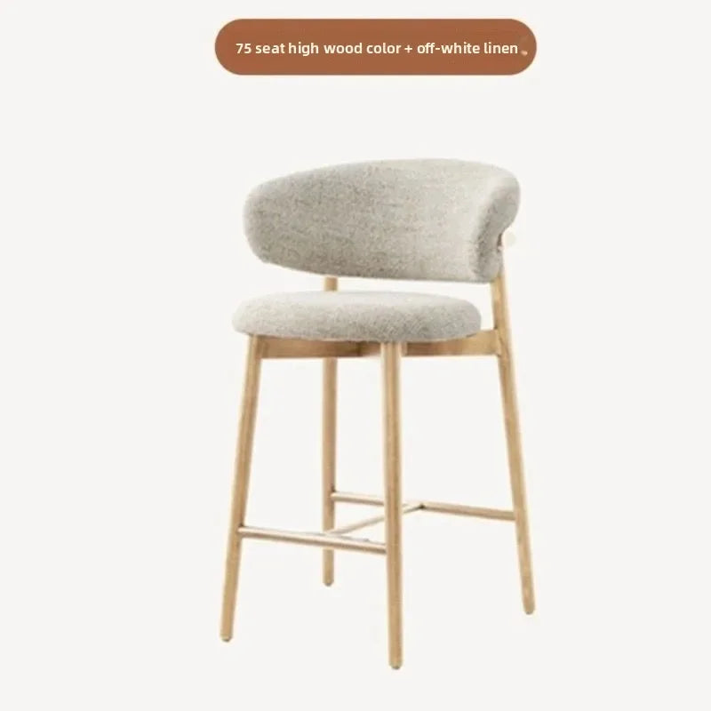 Nordic Cushioned Bar Chair