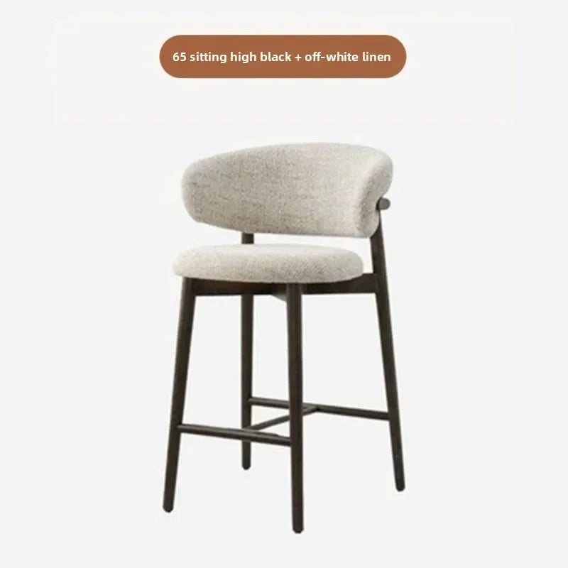 Nordic Cushioned Bar Chair
