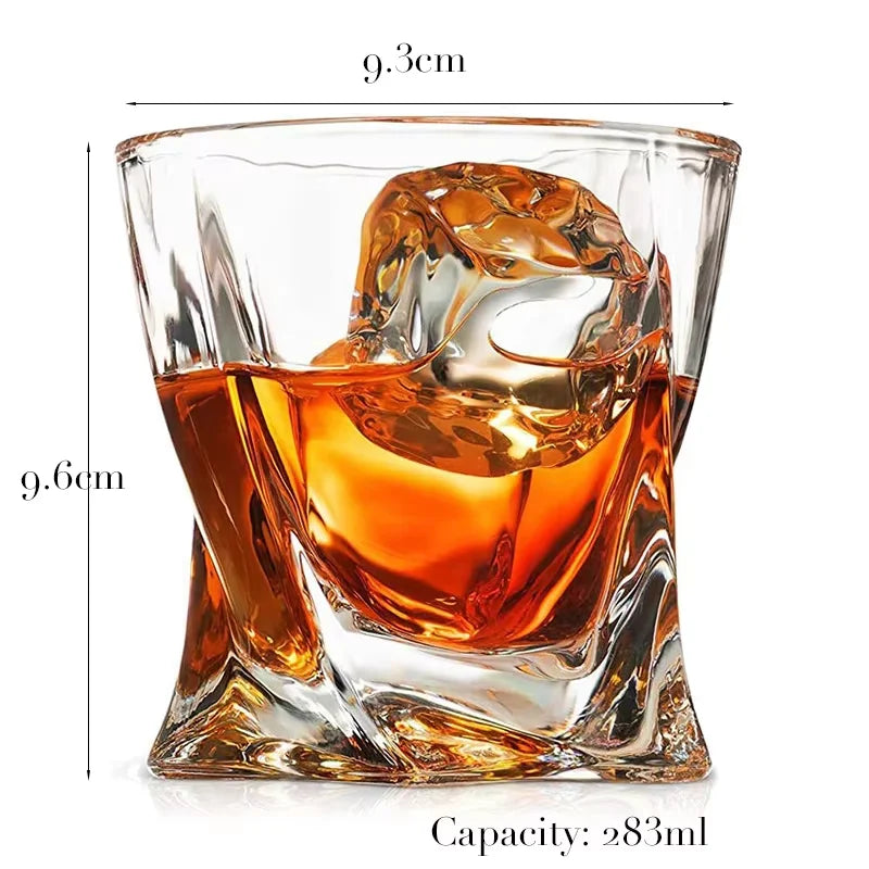 Geometric Whiskey Rocks Glass