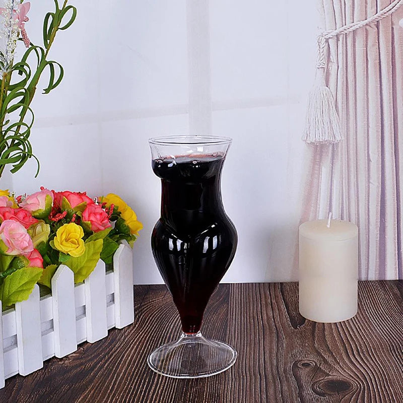 Sculptural Lady Cocktail Glass