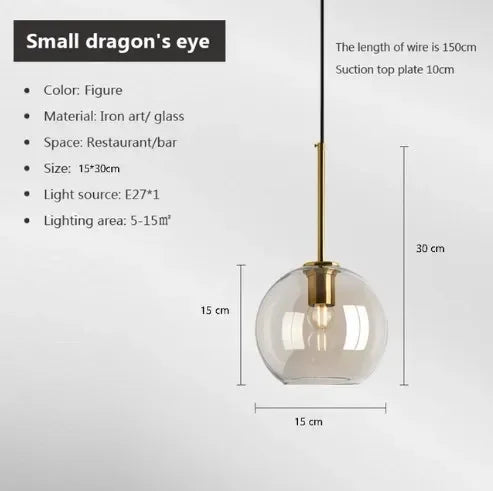 Nordic Glass Pendant Light
