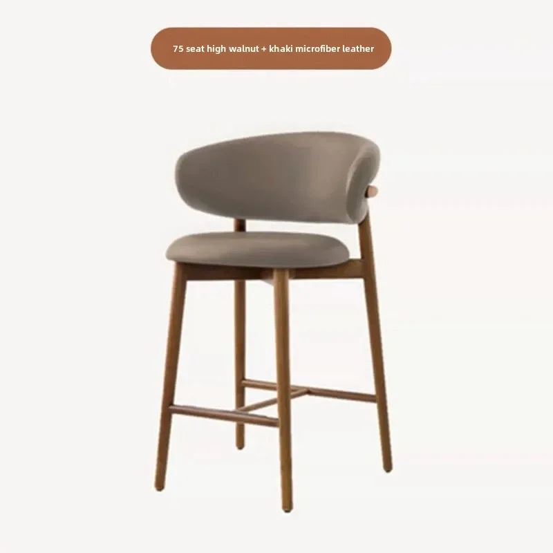 Nordic Cushioned Bar Chair
