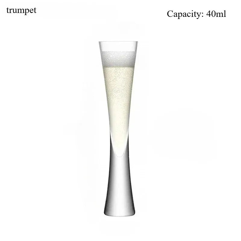 Hourglass Champagne Flute Set