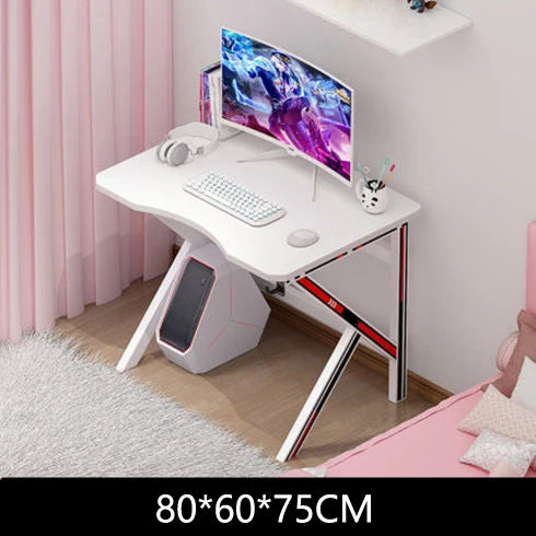 Pink Bamboo Gaming Desk