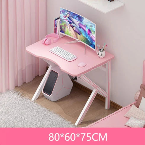 Pink Bamboo Gaming Desk