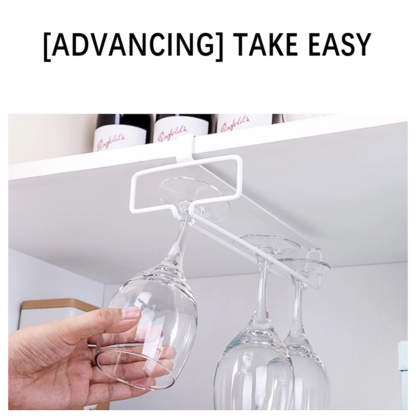Under Cabinet Glass Holder