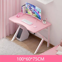Pink Bamboo Gaming Desk