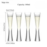 Hourglass Champagne Flute Set