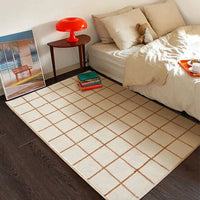 Modern Plaid Plush Rug