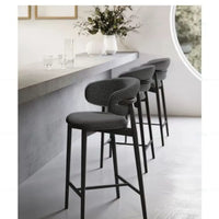 Nordic Cushioned Bar Chair