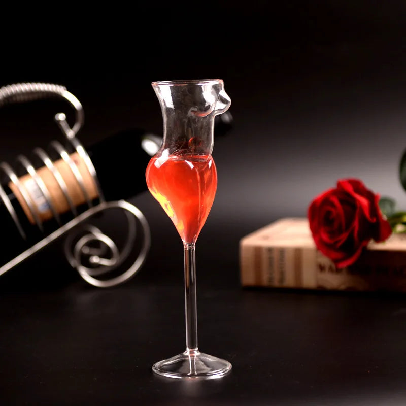 Sculptural Lady Cocktail Glass