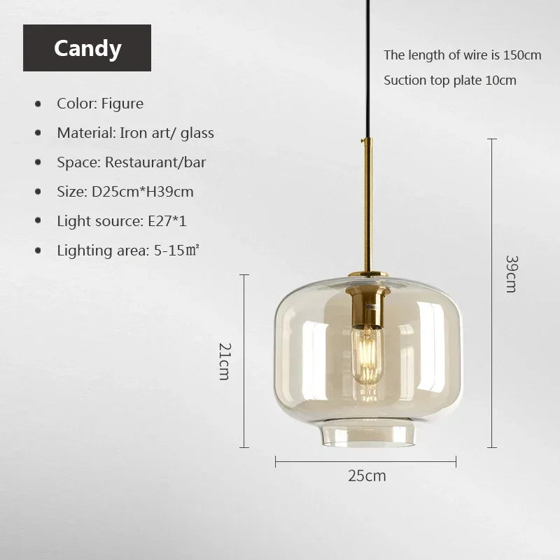 Nordic Glass Pendant Light